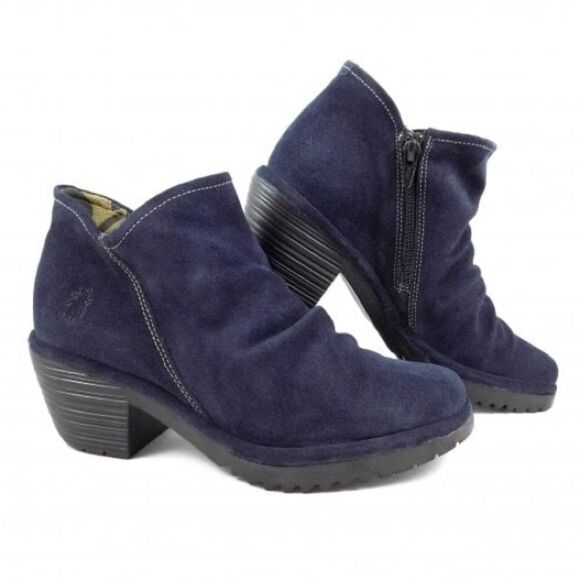 Fly London Wezo Low Heel Ankle Boot - Picture 1 of 8